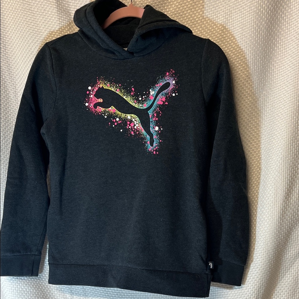 Puma Kids Hoodie with Multicolor Logo